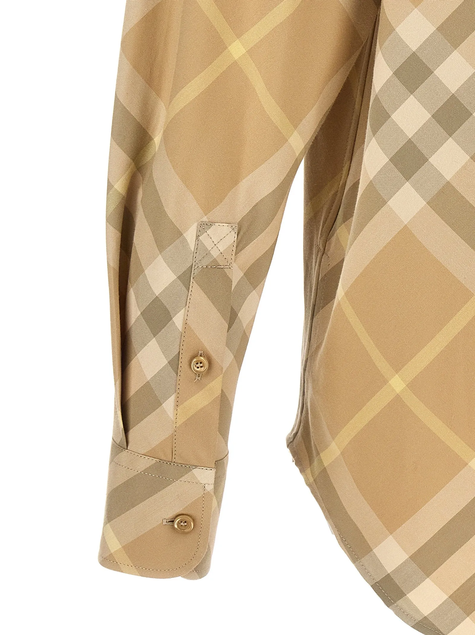 Check Shirt Shirt And Blouse Beige sold by Wanan Luxury product image thumbnail 4