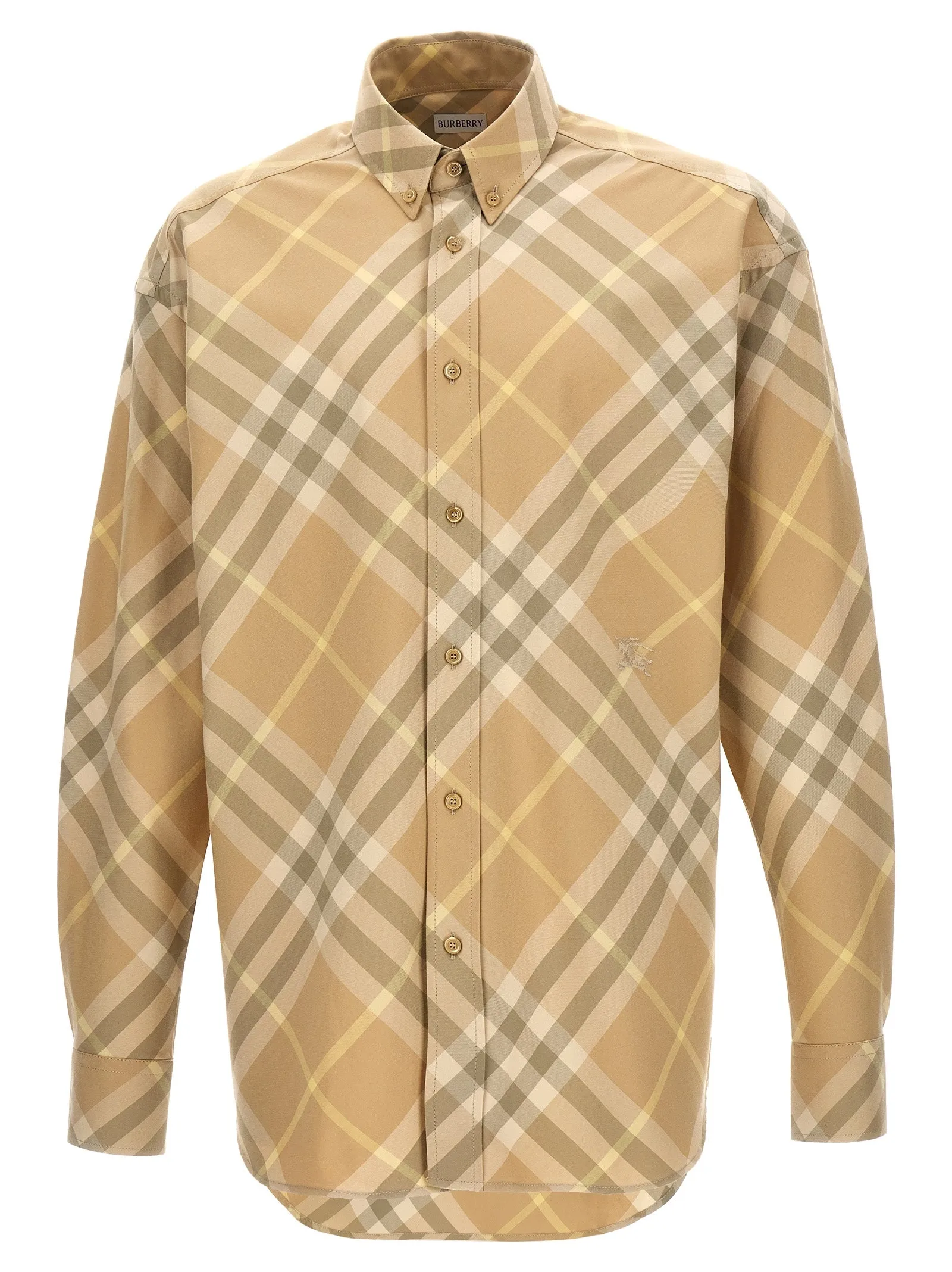 Check Shirt Shirt And Blouse Beige sold by Wanan Luxury