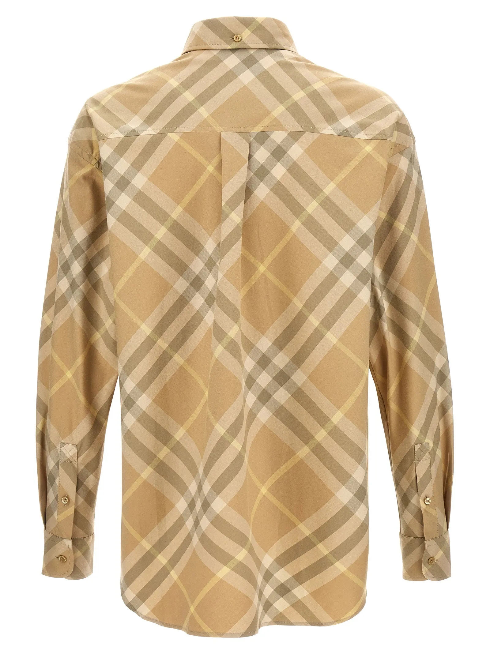 Check Shirt Shirt And Blouse Beige sold by Wanan Luxury product image thumbnail 2