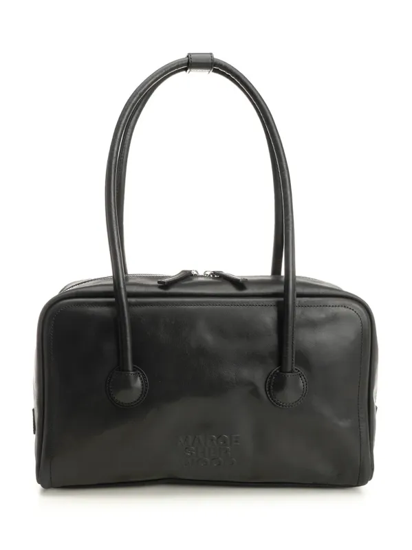 Soft Boston Shoulder Bags Black made by Marge Sherwood