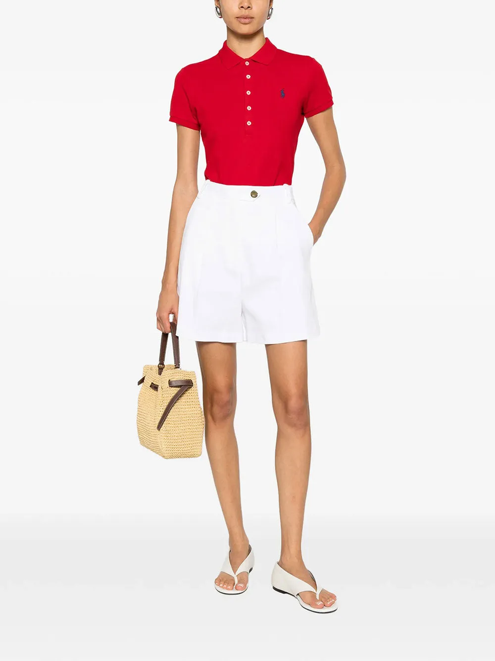 Slim Fit Cotton PiquÉ Polo Shirt sold by Wanan Luxury product image thumbnail 3