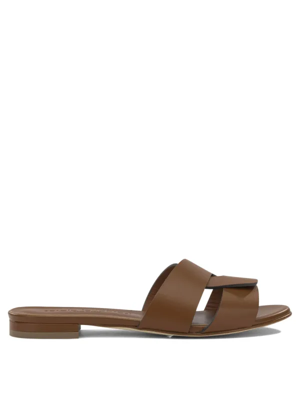 Aria Sandals Brown made by Wanan Luxury