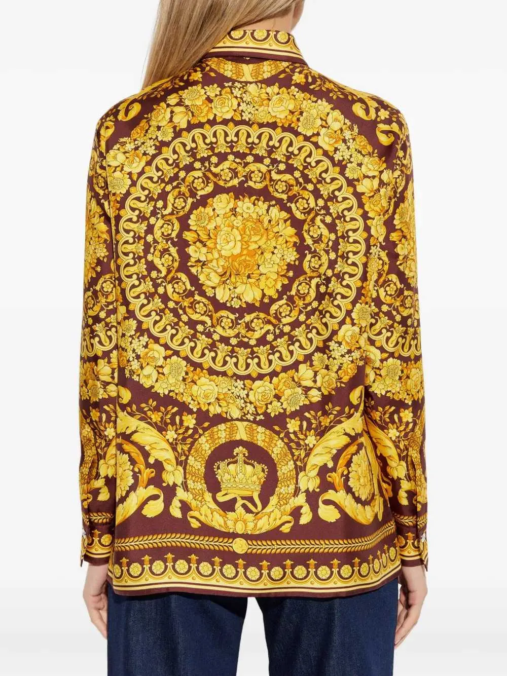 Floral Silk Blouse sold by Wanan Luxury product image thumbnail 4