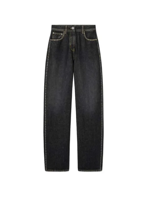 Studded Denim Trousers made by Versace