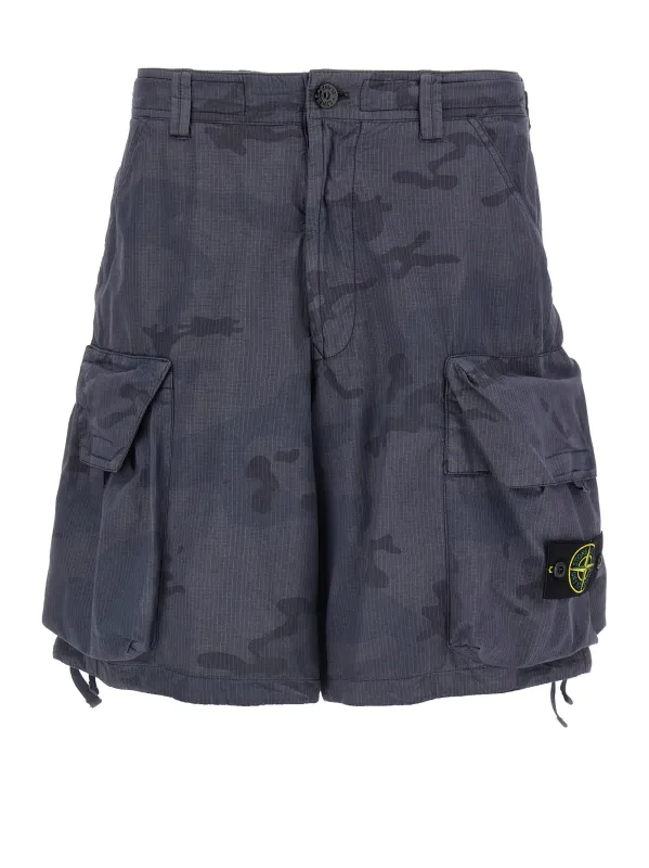Camouflage Bermuda Shorts Bermuda And Short Blue made by Stone Island