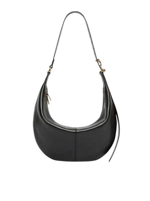 Nappa Leather Hobo Bag - Black made by Sportmax