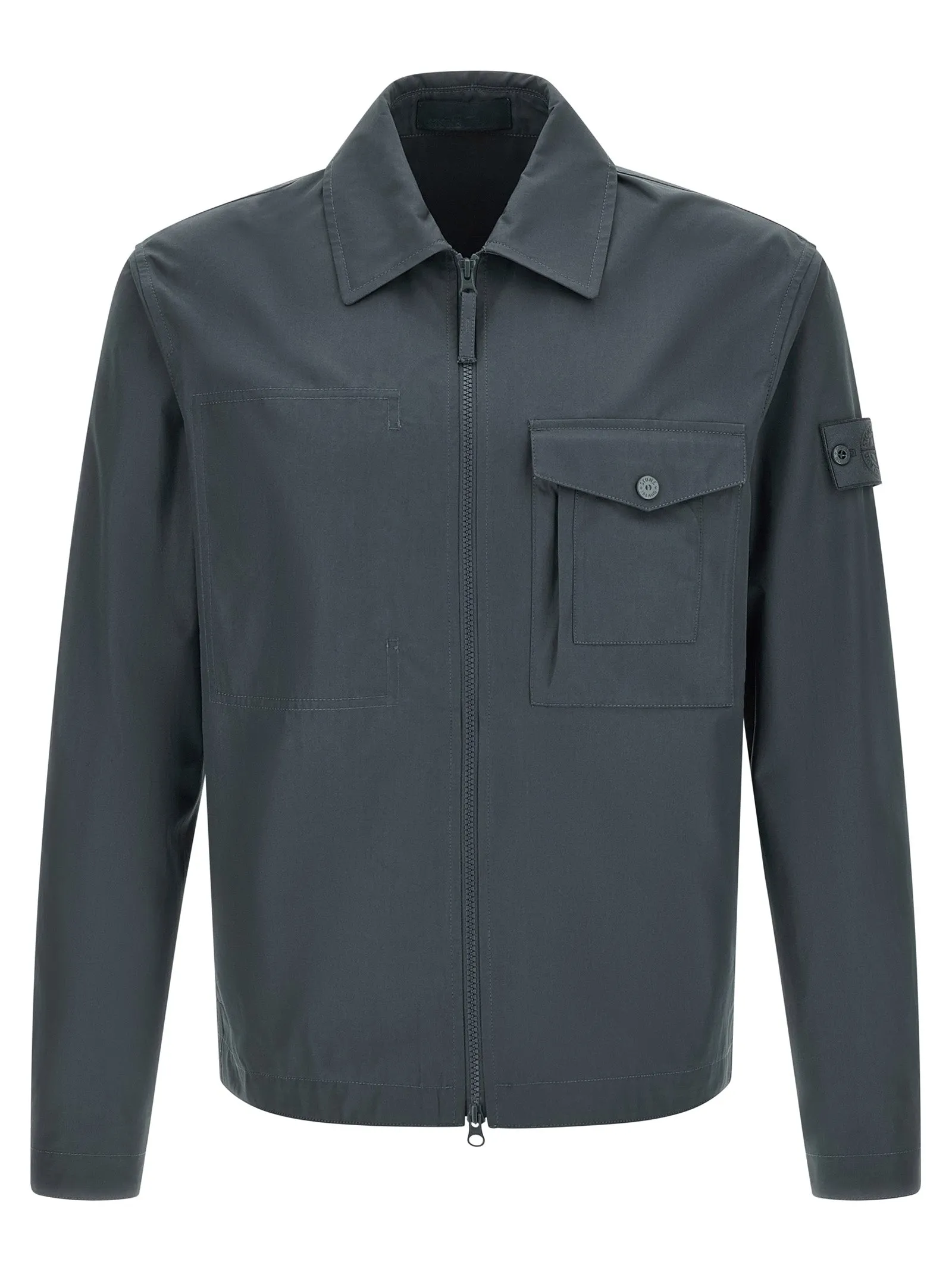 Cotton Overshirt Shirt And Blouse Blue sold by Wanan Luxury