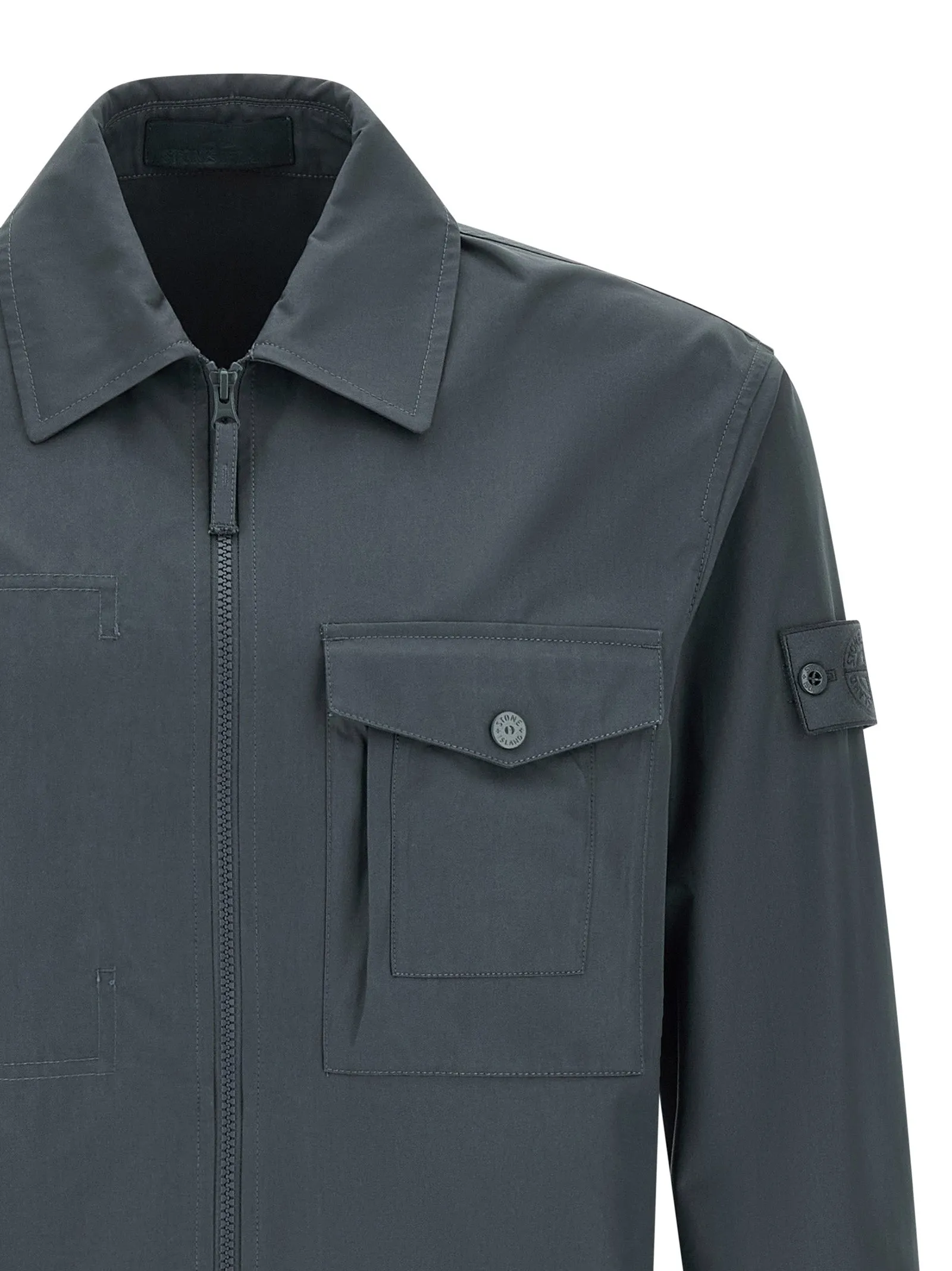 Cotton Overshirt Shirt And Blouse Blue sold by Wanan Luxury product image thumbnail 3