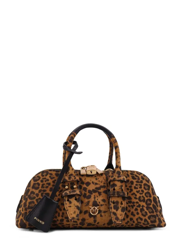 Suede Escape Bag With Animal Print made by Pinko