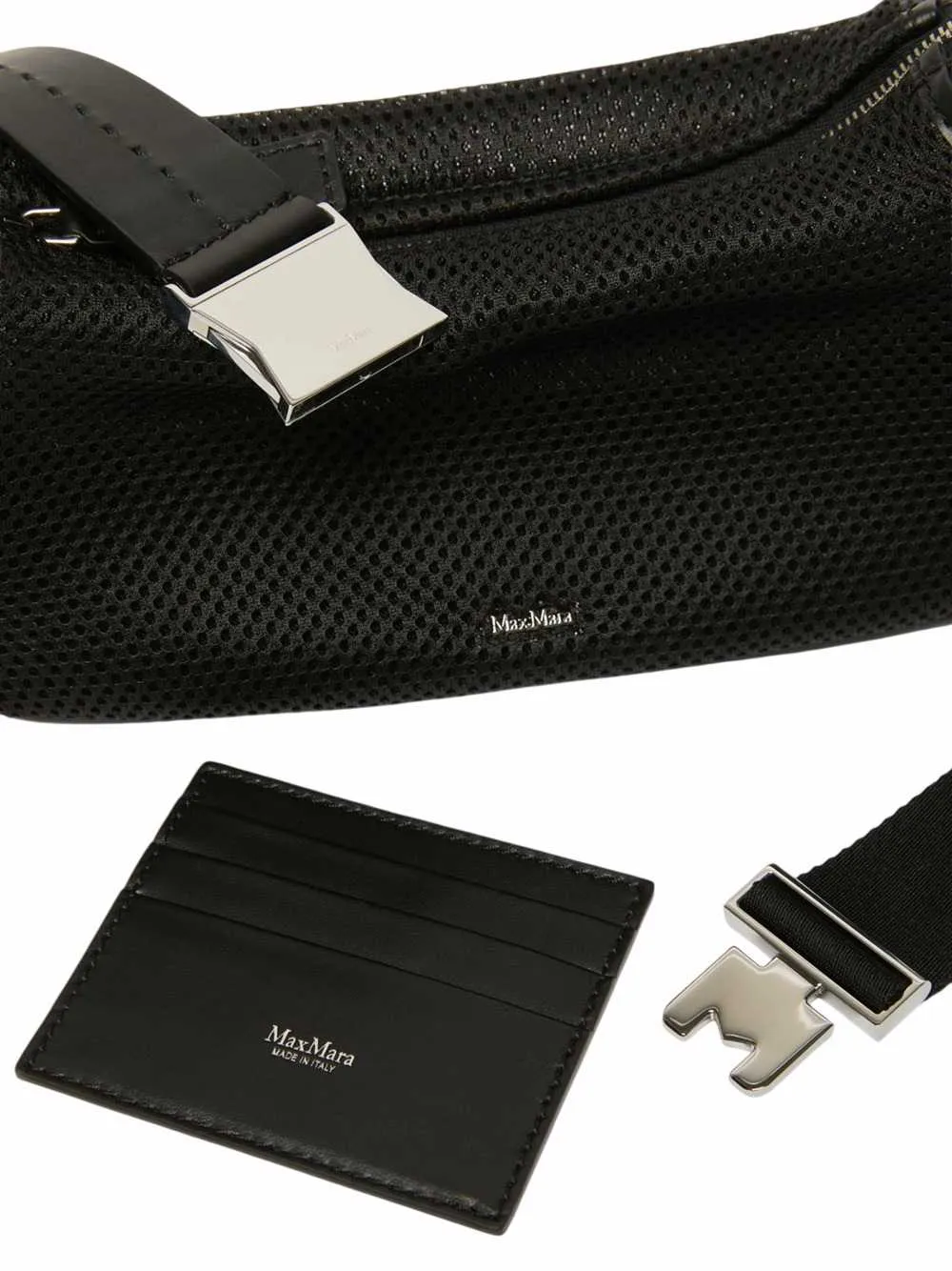Micro Handbag In Technical Mesh - Black sold by Wanan Luxury product image thumbnail 3