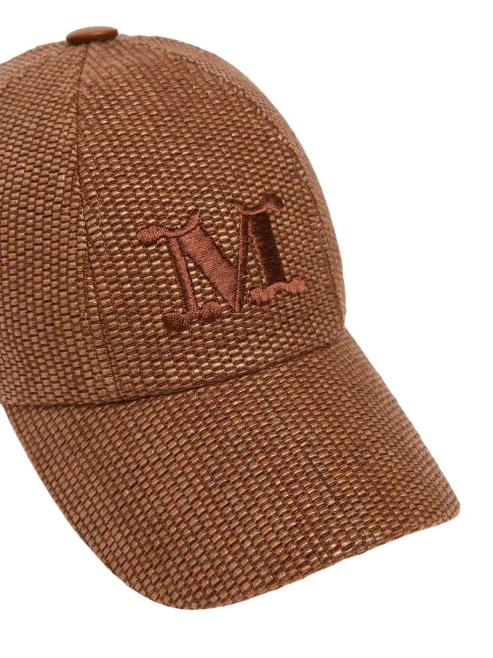 Raffia-Effect Baseball Cap - Amber Brown sold by Wanan Luxury product image thumbnail 2
