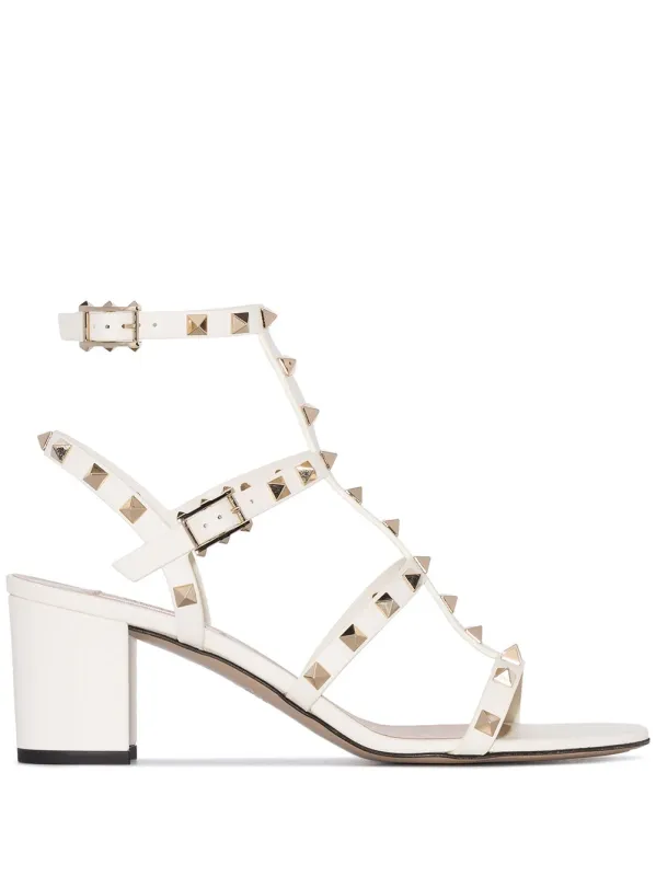 Rockstud Leather Sandals made by Valentino Garavani