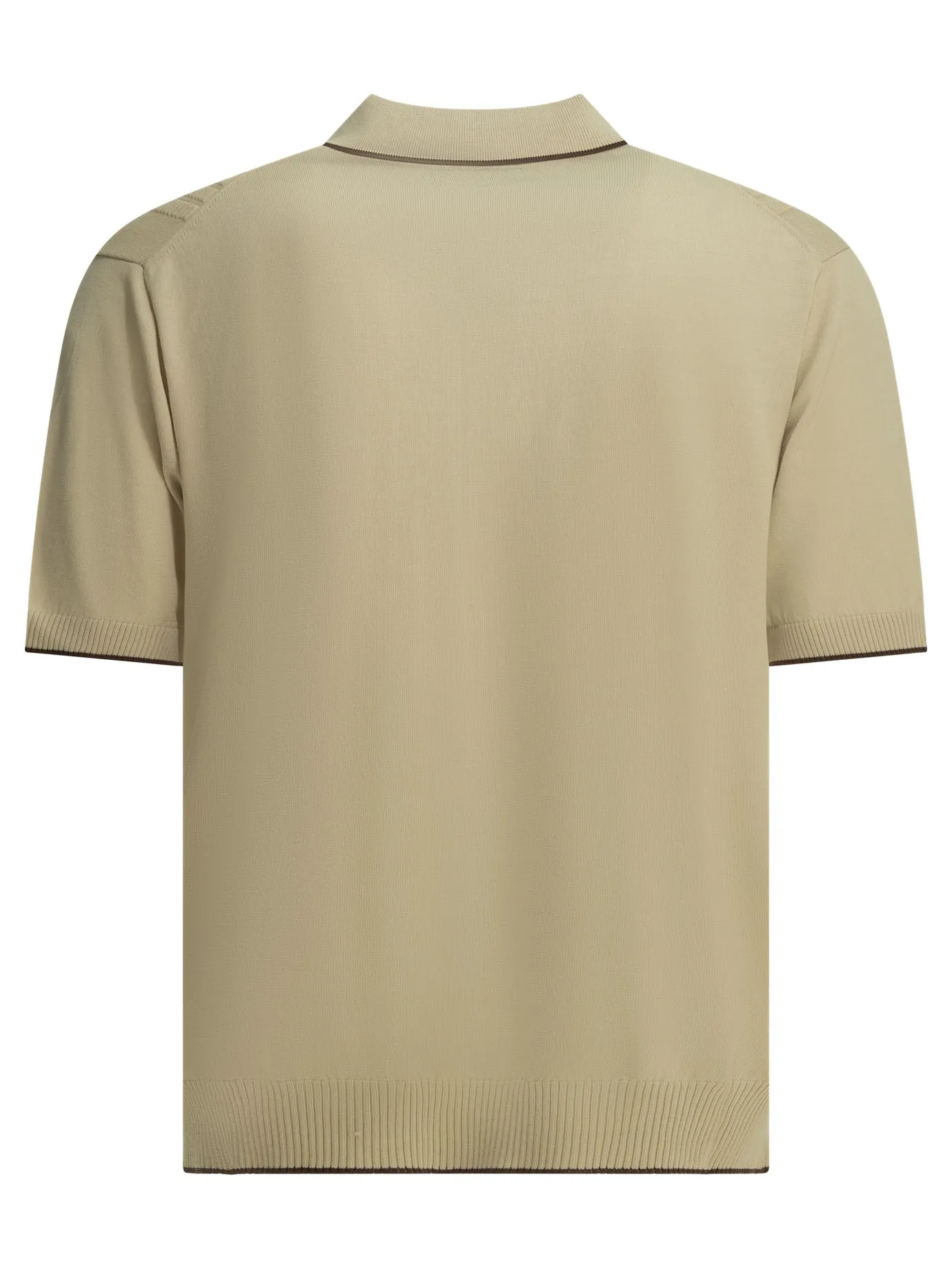 Textured Knit Button-Down Polo Shirt Polo Shirts Beige sold by Wanan Luxury product image thumbnail 2