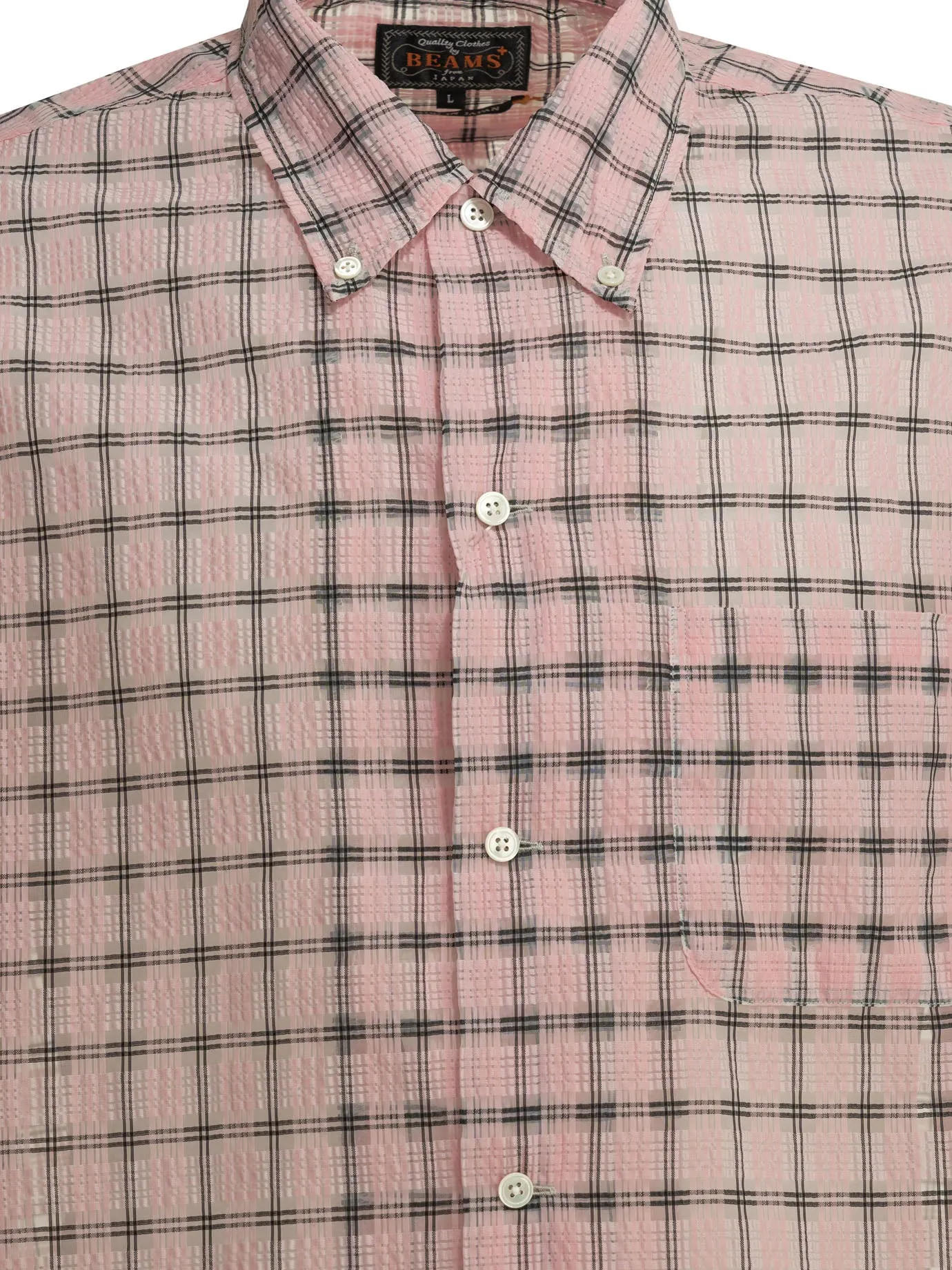 Open Db Nylon Airy Plaid Shirts Pink sold by Wanan Luxury product image thumbnail 3