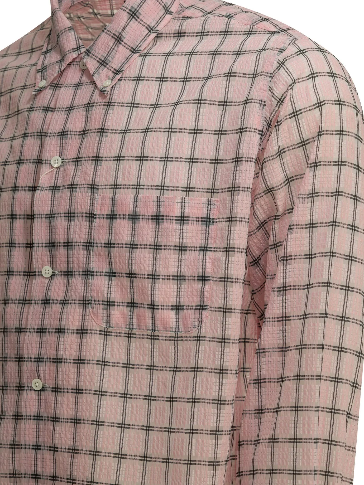 Open Db Nylon Airy Plaid Shirts Pink sold by Wanan Luxury product image thumbnail 4