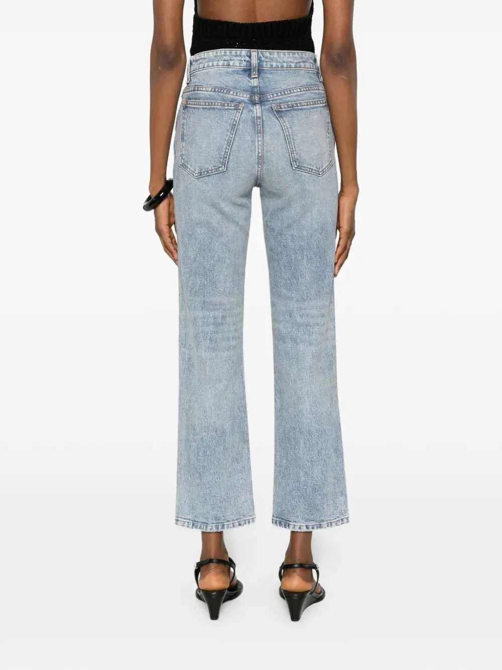 Abigail Jeans With Button Closure sold by Wanan Luxury product image thumbnail 4