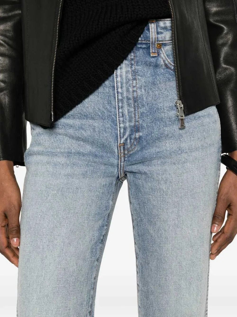 Abigail Jeans With Button Closure sold by Wanan Luxury product image thumbnail 5