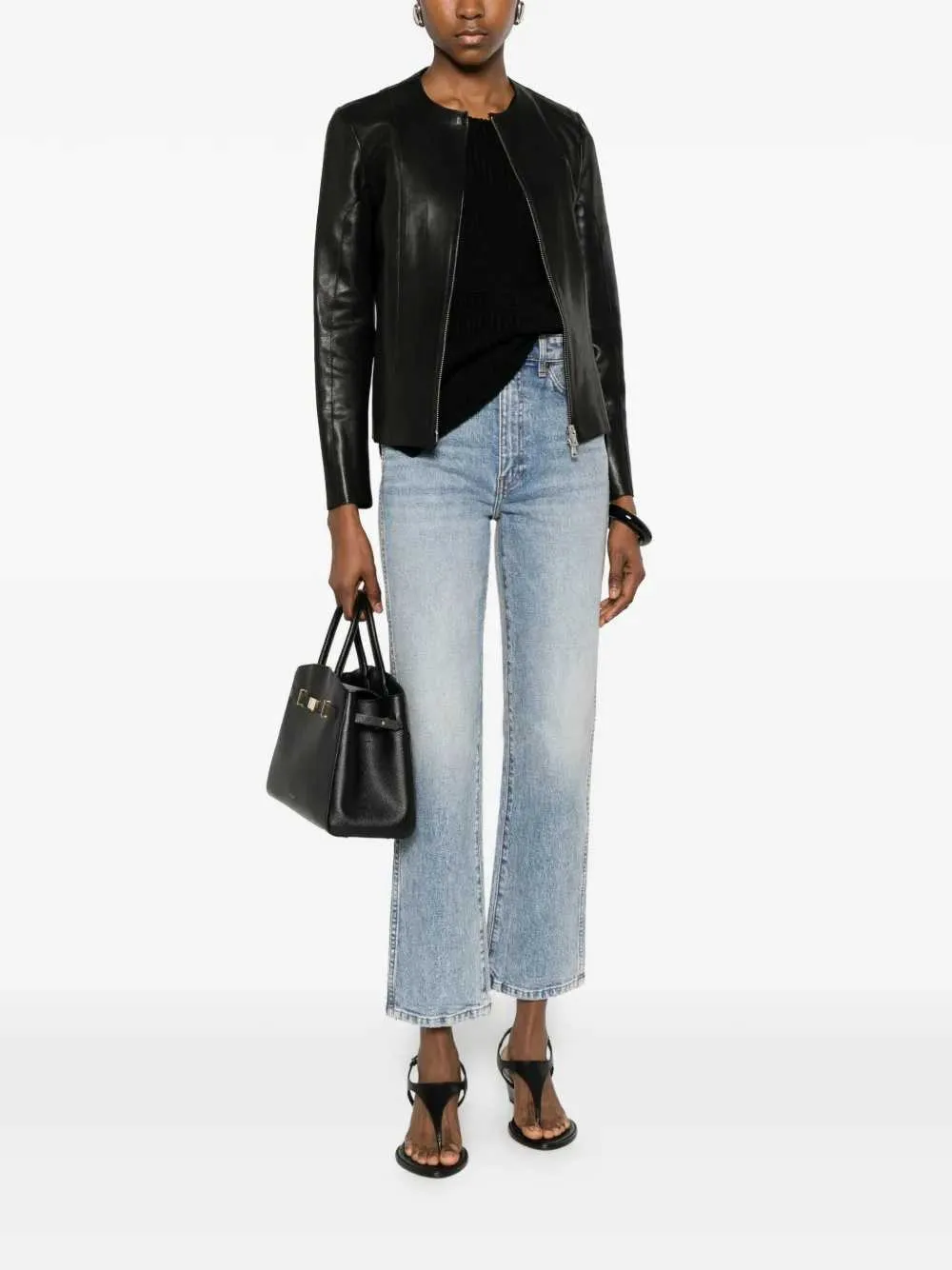 Abigail Jeans With Button Closure sold by Wanan Luxury product image thumbnail 2
