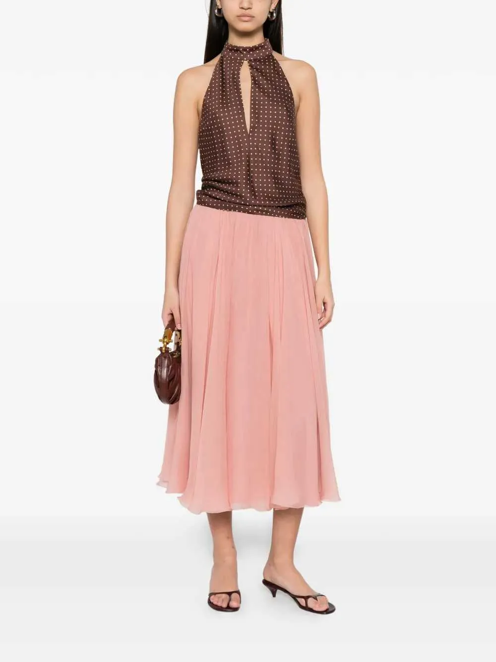 Pleated Midi Skirt sold by Wanan Luxury product image thumbnail 2