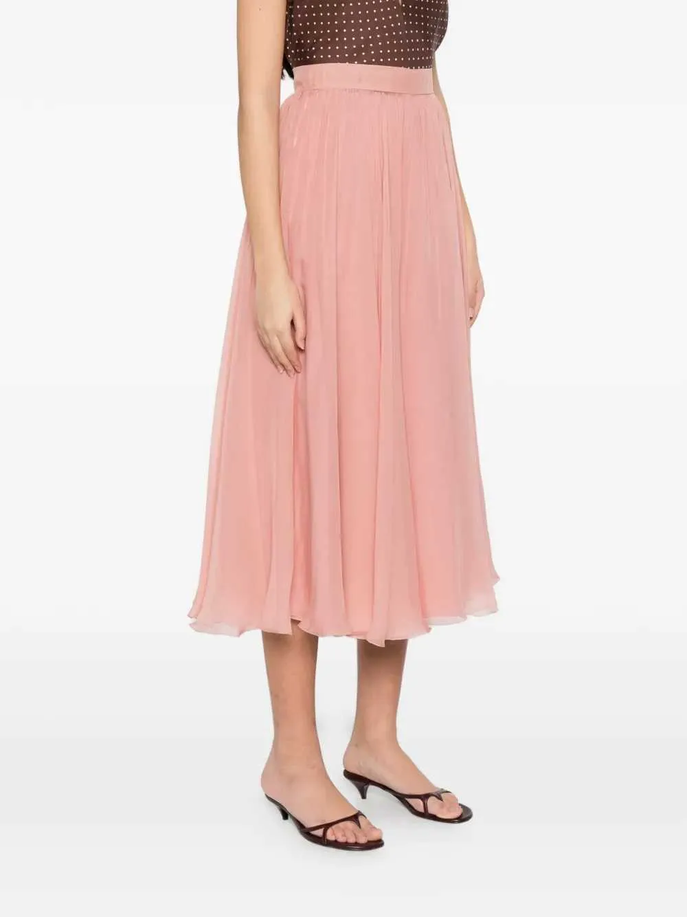Pleated Midi Skirt sold by Wanan Luxury product image thumbnail 3