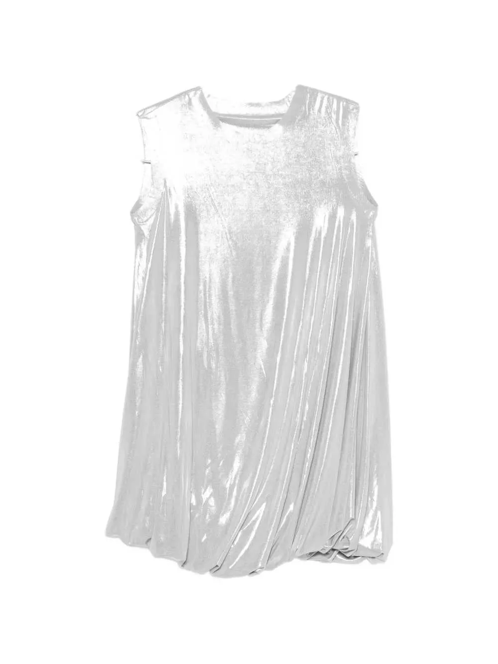 Metallic Draped Mini Dress sold by Wanan Luxury