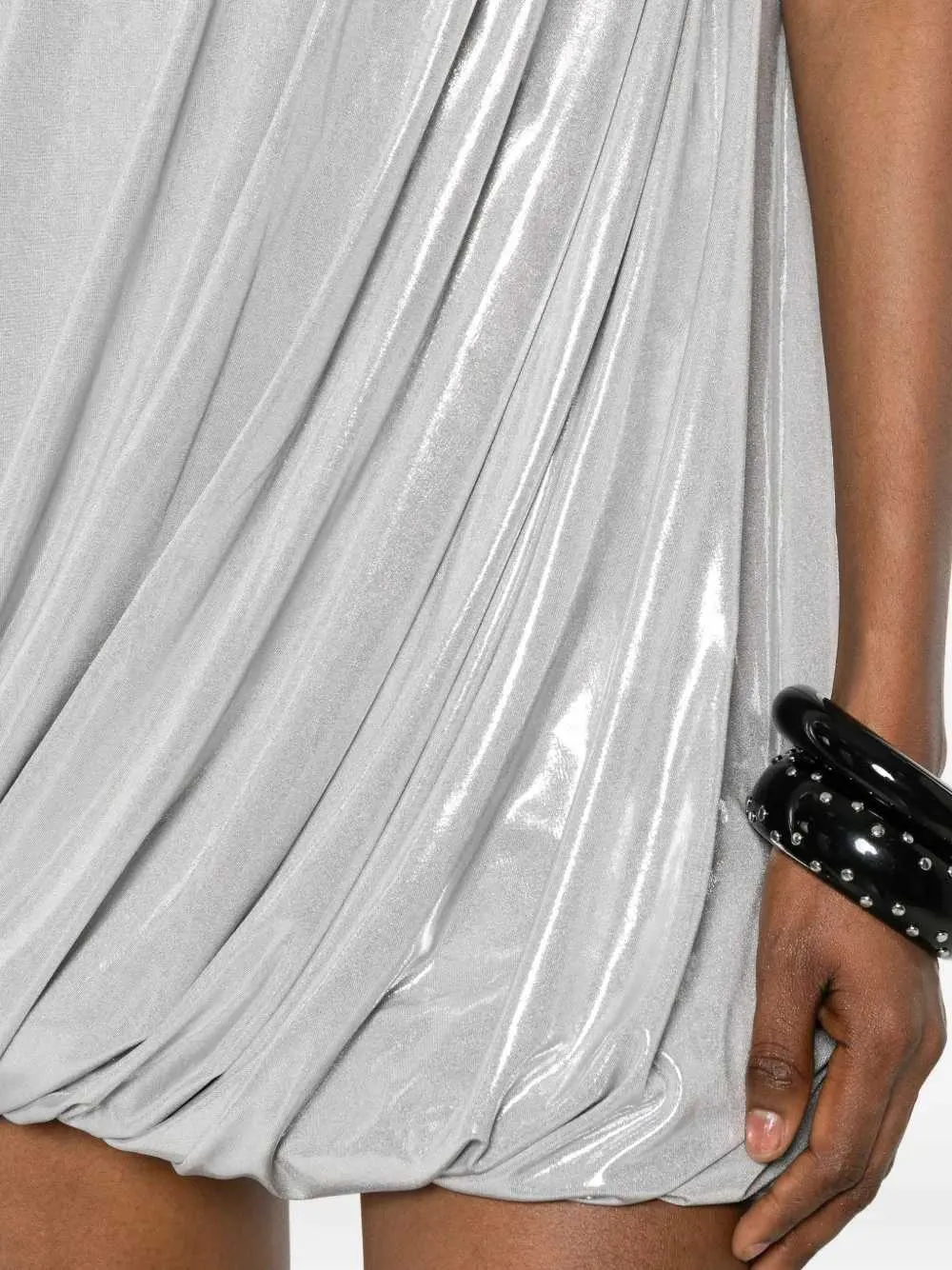 Metallic Draped Mini Dress sold by Wanan Luxury product image thumbnail 5