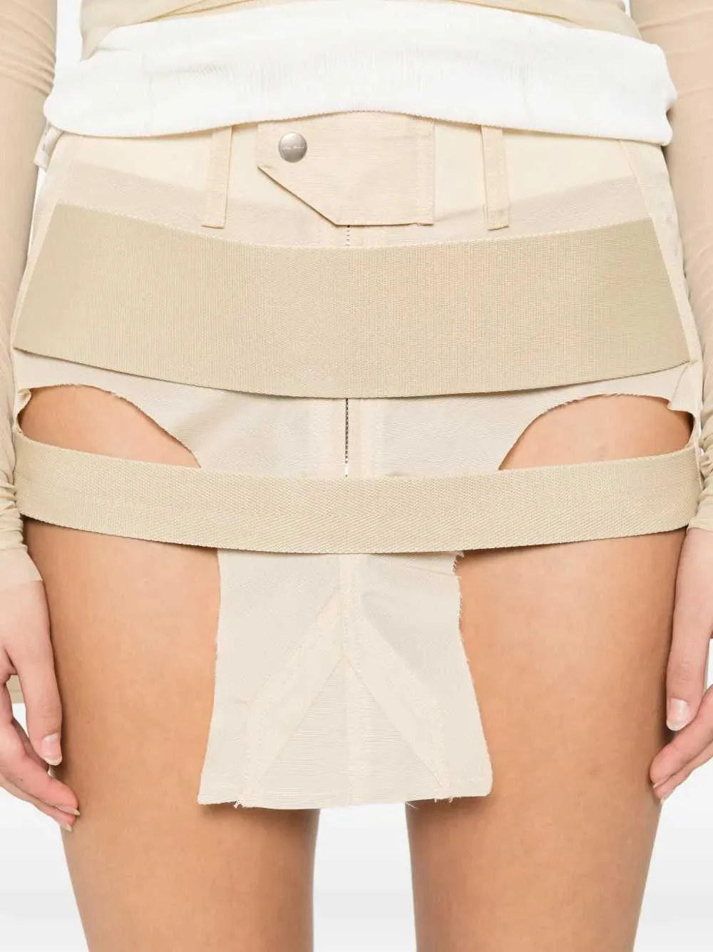 Skirt With Layered Straps And Temple Cutout sold by Wanan Luxury product image thumbnail 5