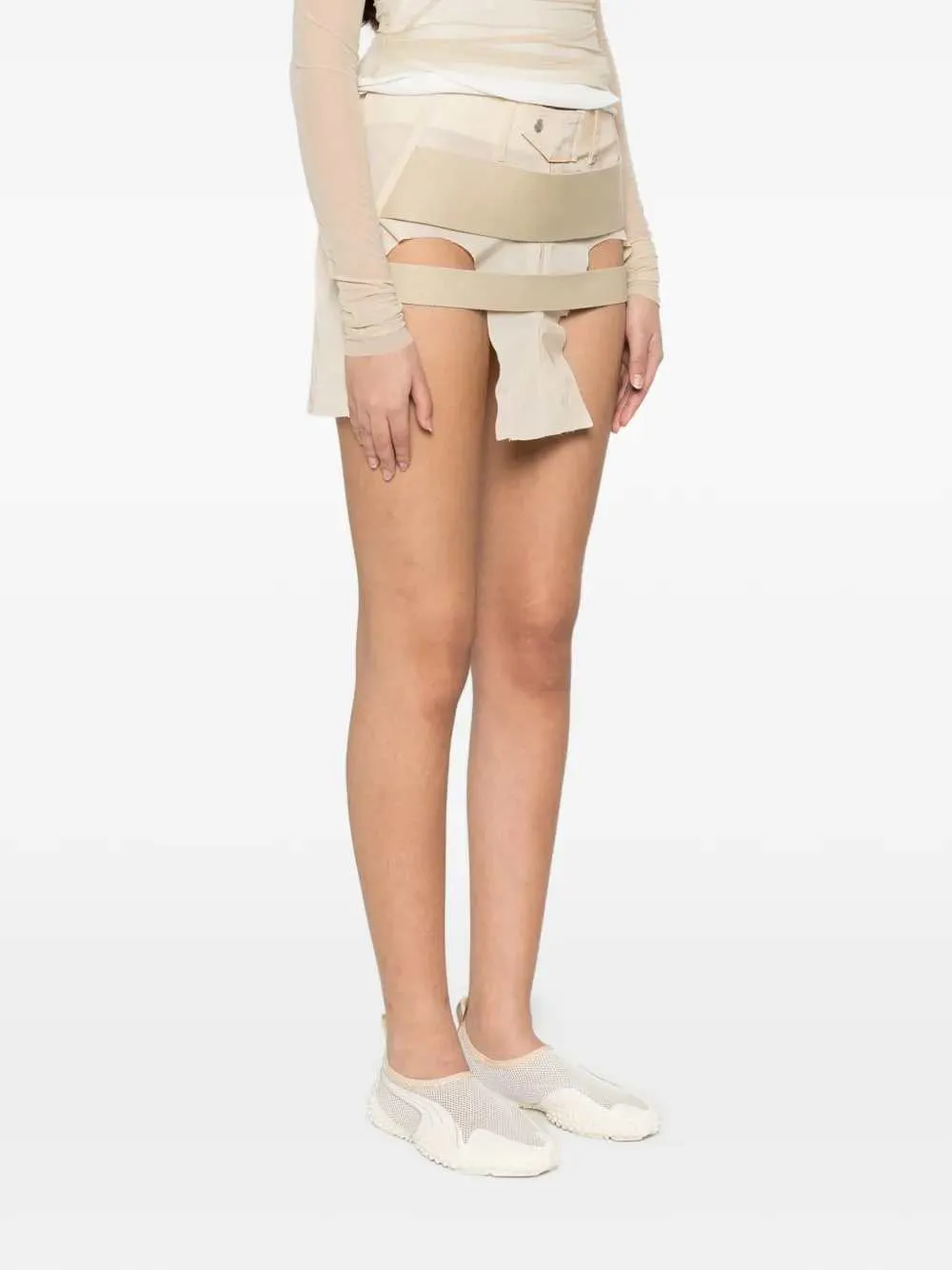 Skirt With Layered Straps And Temple Cutout sold by Wanan Luxury product image thumbnail 3