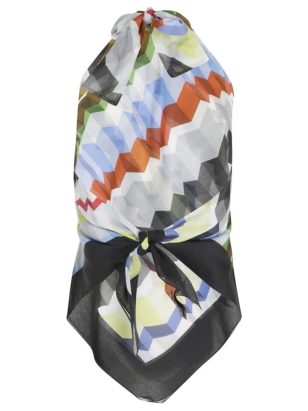 Geometric-Print Halterneck Top sold by Wanan Luxury product image thumbnail 2