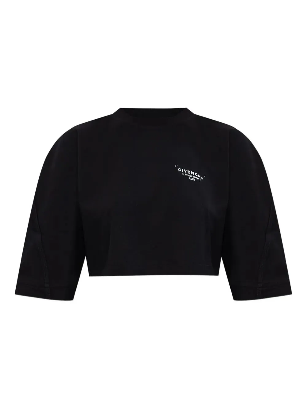 Cropped Fit T-Shirt In Cotton With Givenchy Stamp Print sold by Wanan Luxury