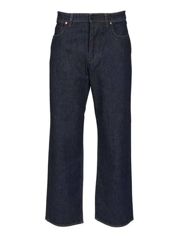 Wide Leg Trousers Jeans Blue made by Stone Island