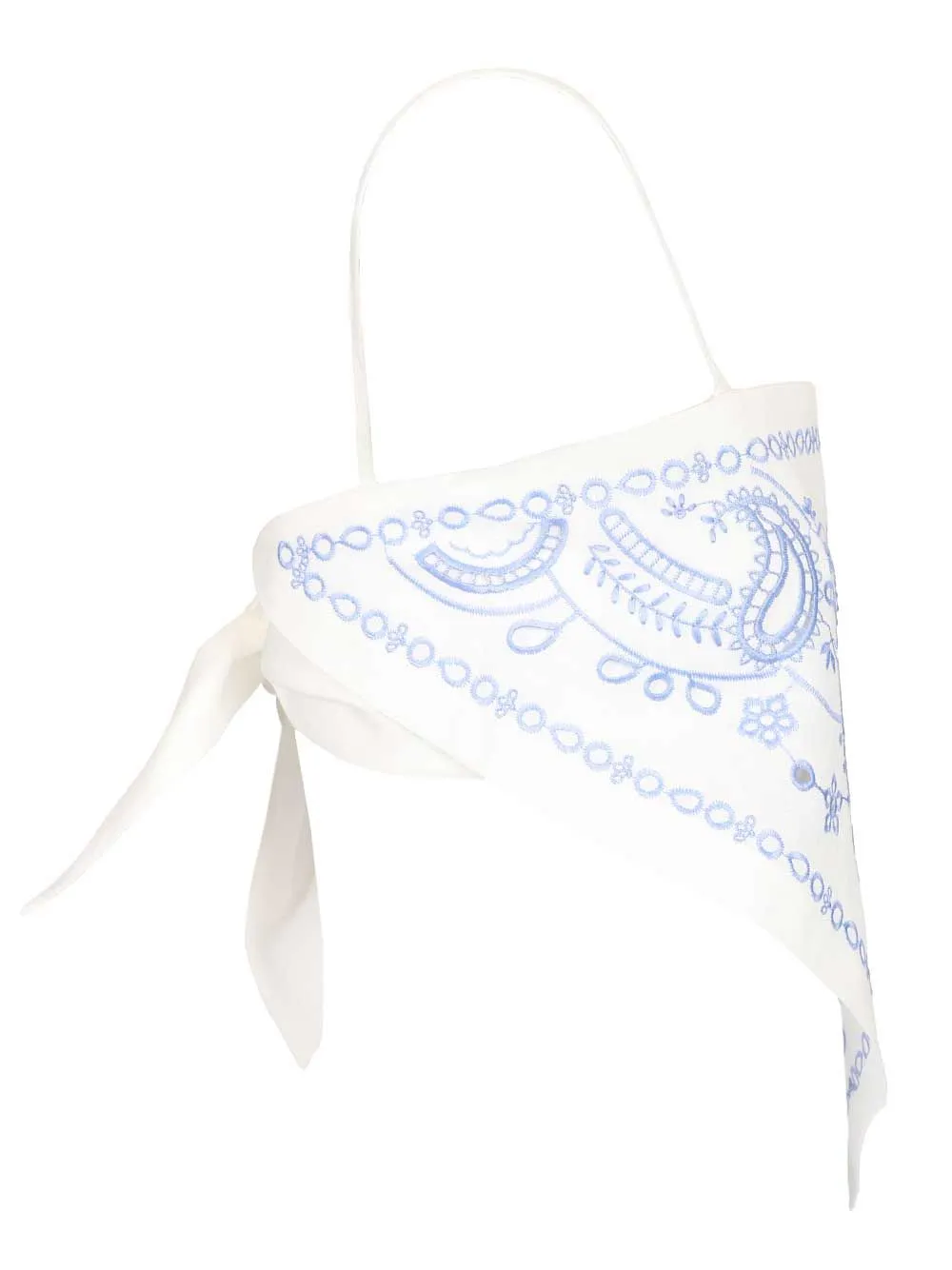 Linen And Cotton Top With Embroidery Tops White sold by Wanan Luxury product image thumbnail 3