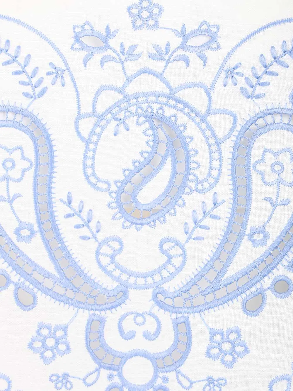 Linen And Cotton Top With Embroidery Tops White sold by Wanan Luxury product image thumbnail 4