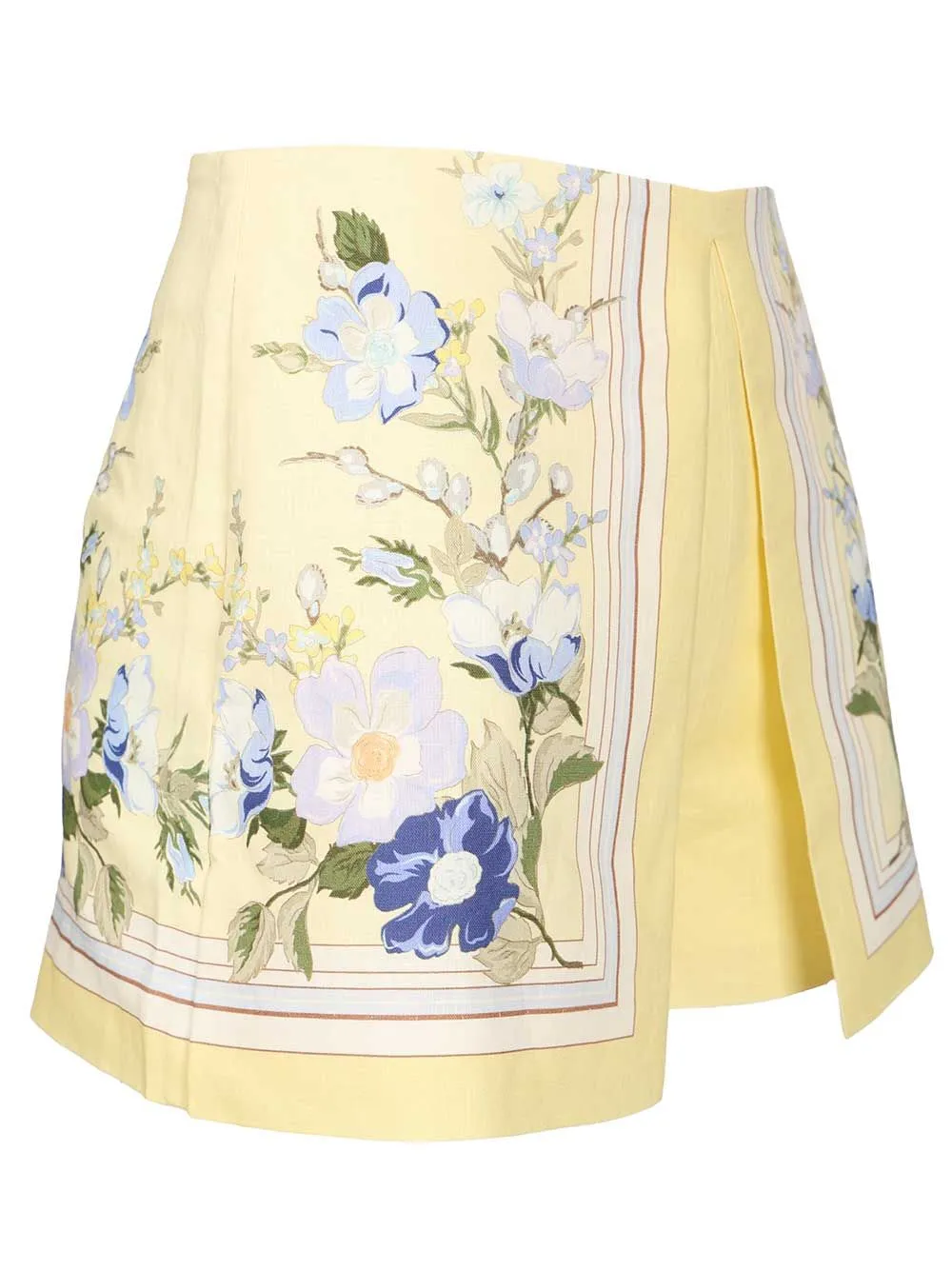 Yellow Linen Shorts Trousers Yellow sold by Wanan Luxury product image thumbnail 3