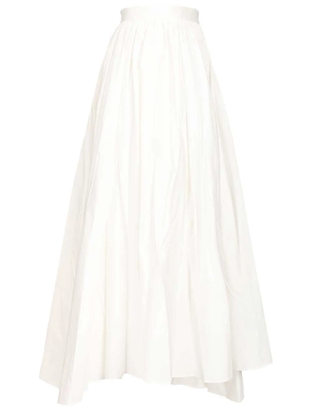 Poplin Midi Skirt. White sold by Wanan Luxury product image thumbnail 3