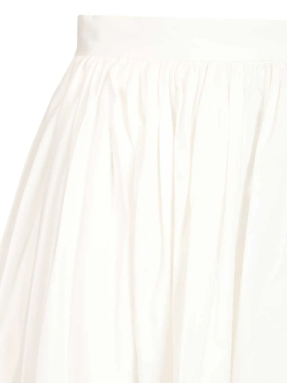 Poplin Midi Skirt. White sold by Wanan Luxury product image thumbnail 4
