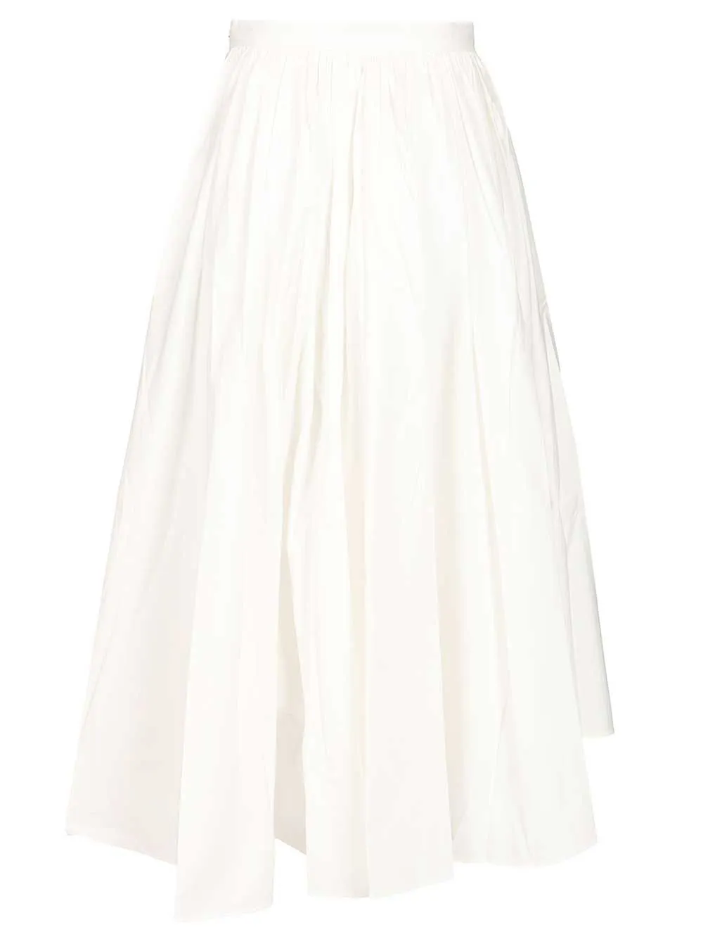 Poplin Midi Skirt. White sold by Wanan Luxury product image thumbnail 2