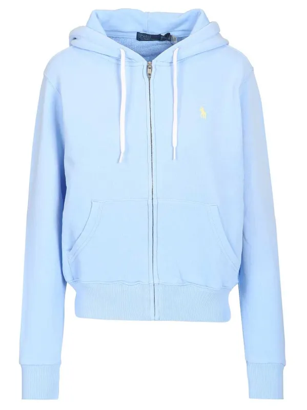 Zip-Up Hoodie Sweatshirts White made by Polo by Ralph Lauren