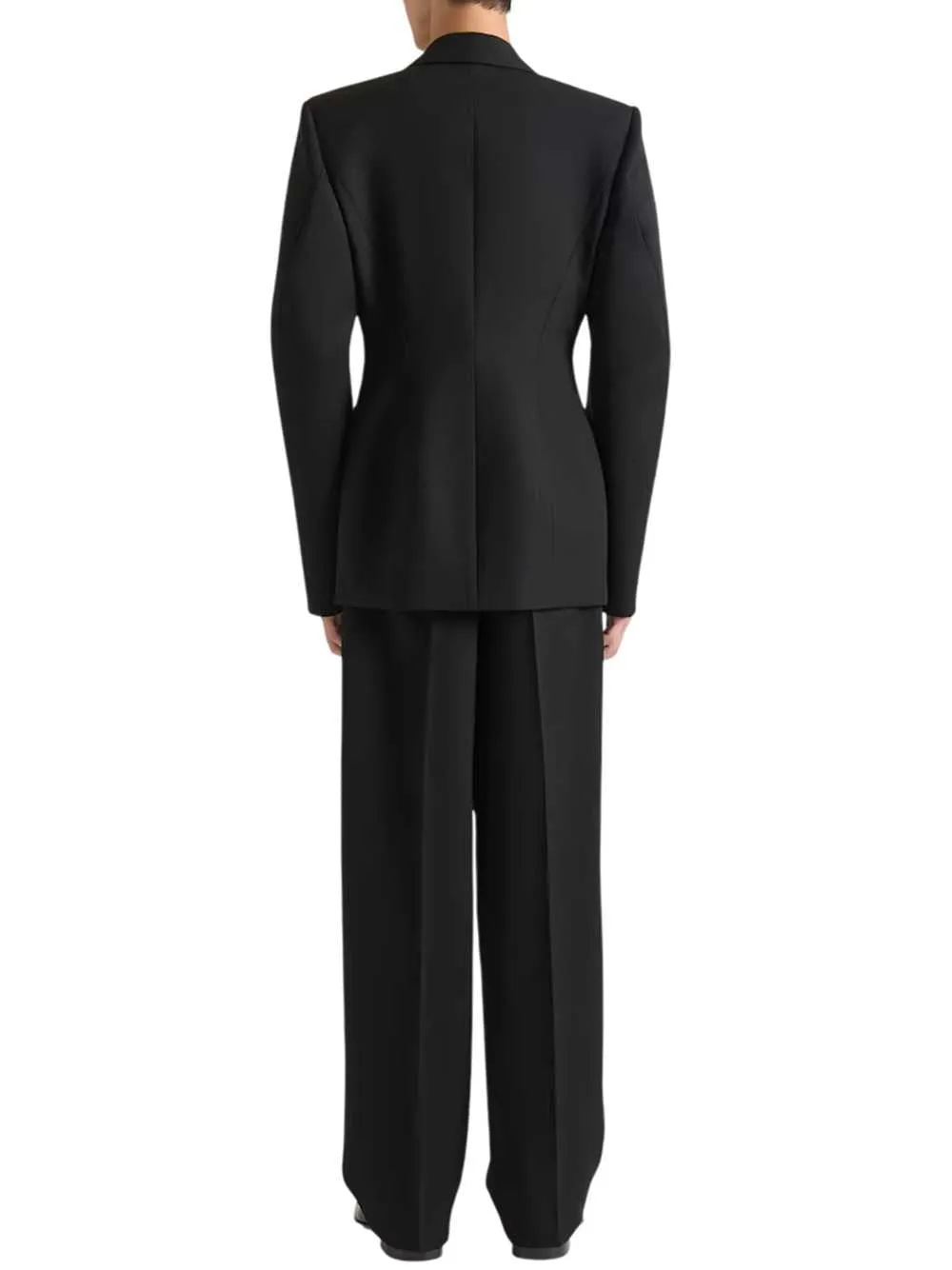 Double-Pleated Trousers In Grain De Poudre Wool. sold by Wanan Luxury product image thumbnail 3