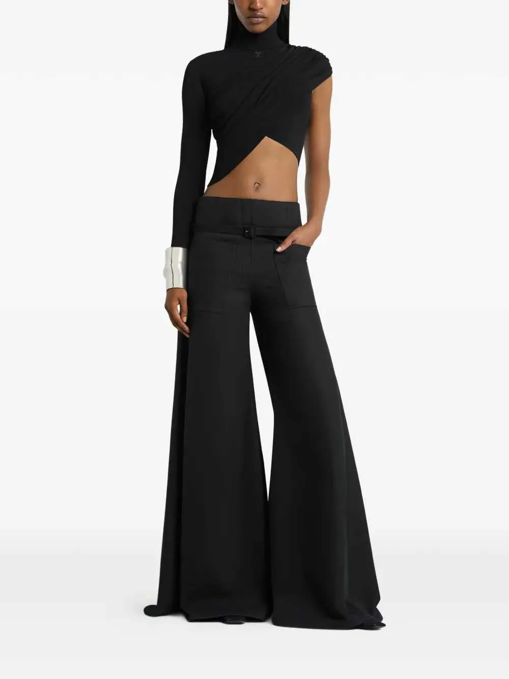 Asymmetrical Crop Top sold by Wanan Luxury product image thumbnail 2
