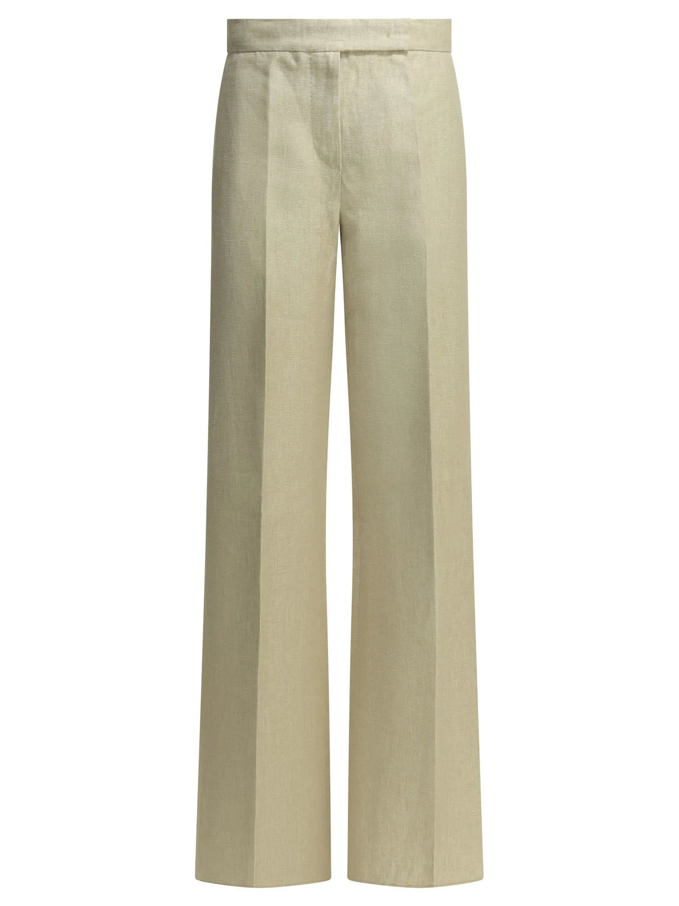 Linen Tailored Pants Trousers Beige sold by Wanan Luxury