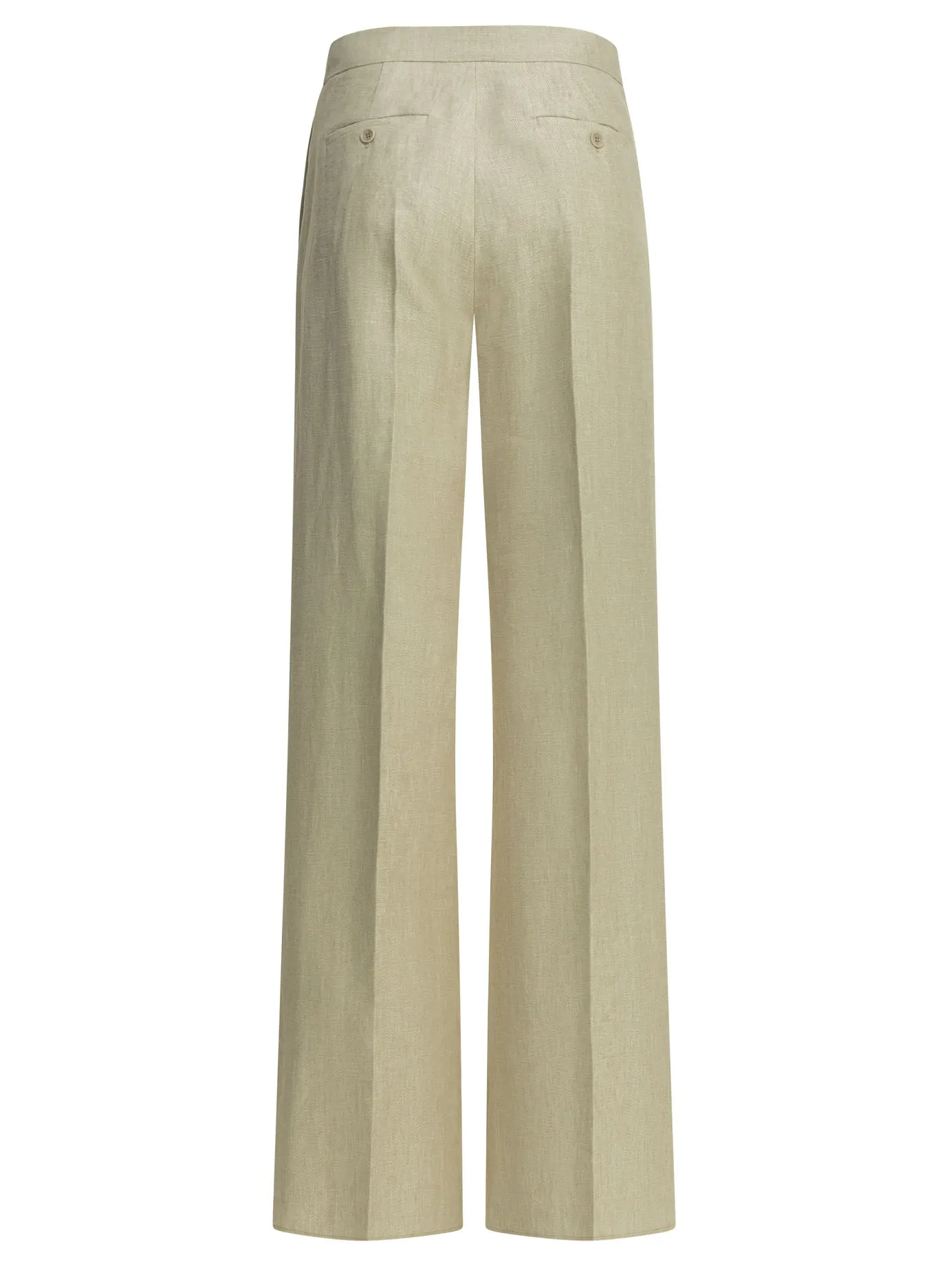 Linen Tailored Pants Trousers Beige sold by Wanan Luxury product image thumbnail 2