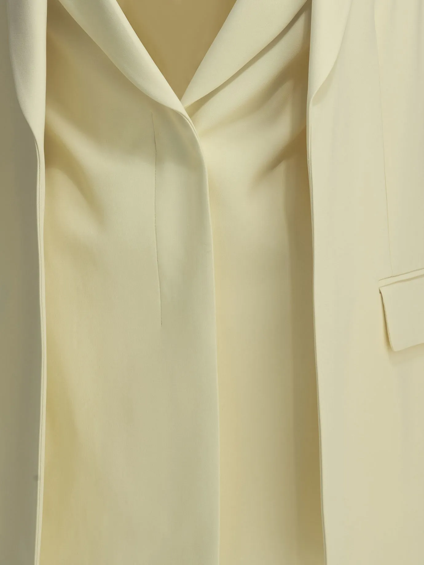 Two-Piece Sleeveless Blazer Jackets And Coats White sold by Wanan Luxury product image thumbnail 3
