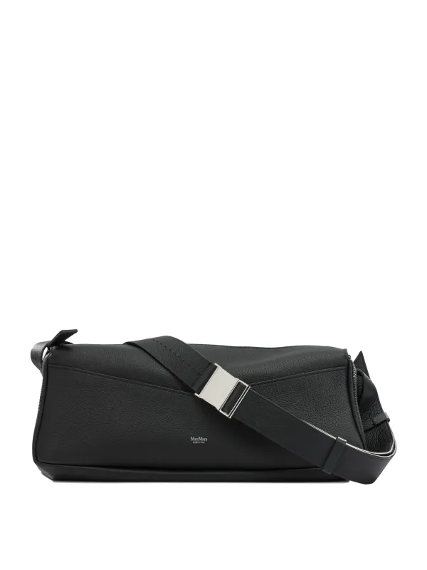 Medium Leather Shoulder Bag Shoulder Bags Black made by MaxMara