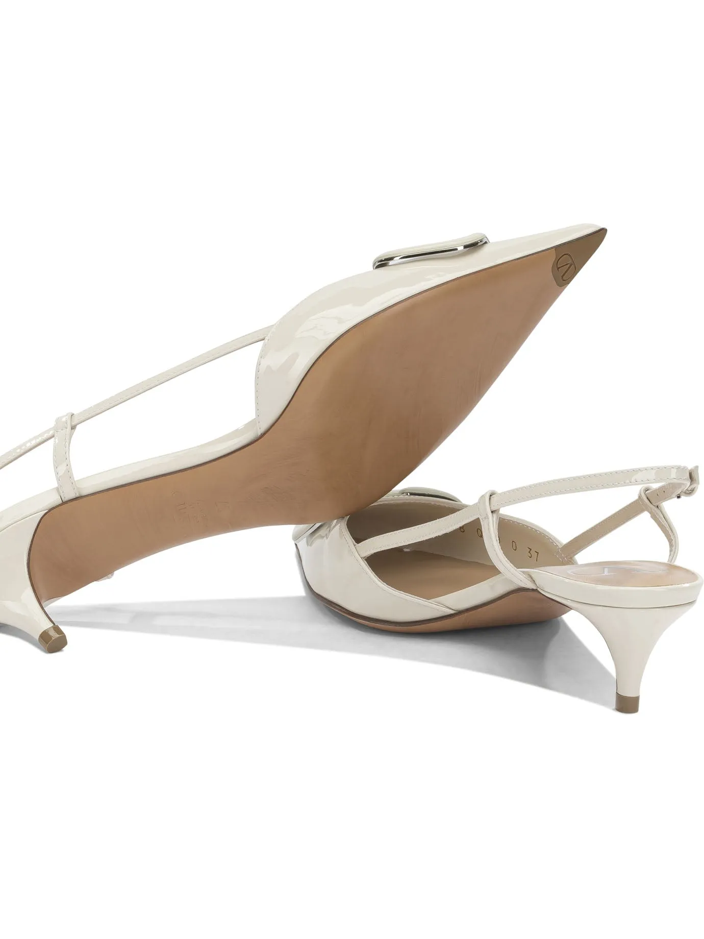 Slingback Vlogo 40mm Heeled Shoes White sold by Wanan Luxury product image thumbnail 5