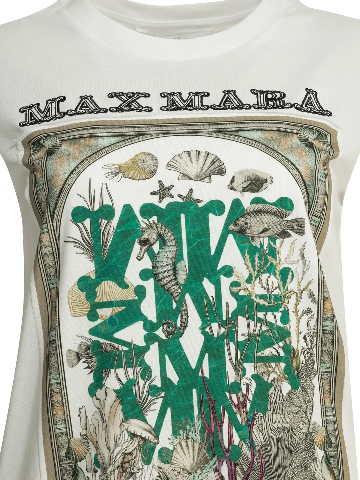 Crew-Neck T-Shirt With Logo T-Shirts White sold by Wanan Luxury product image thumbnail 3