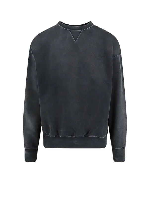 Cotton Sweatshirt With Front Embroidered Logo made by Maison Margiela