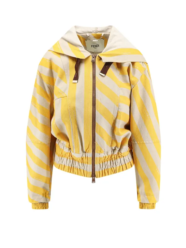 Cotton And Linen Jacket made by Fendi