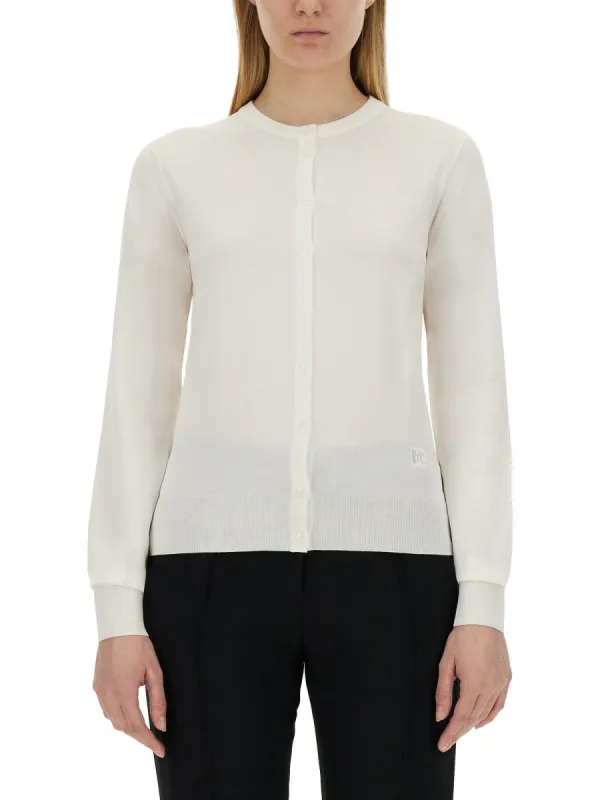 Cardigan With Lace Inlays made by Dolce & Gabanna