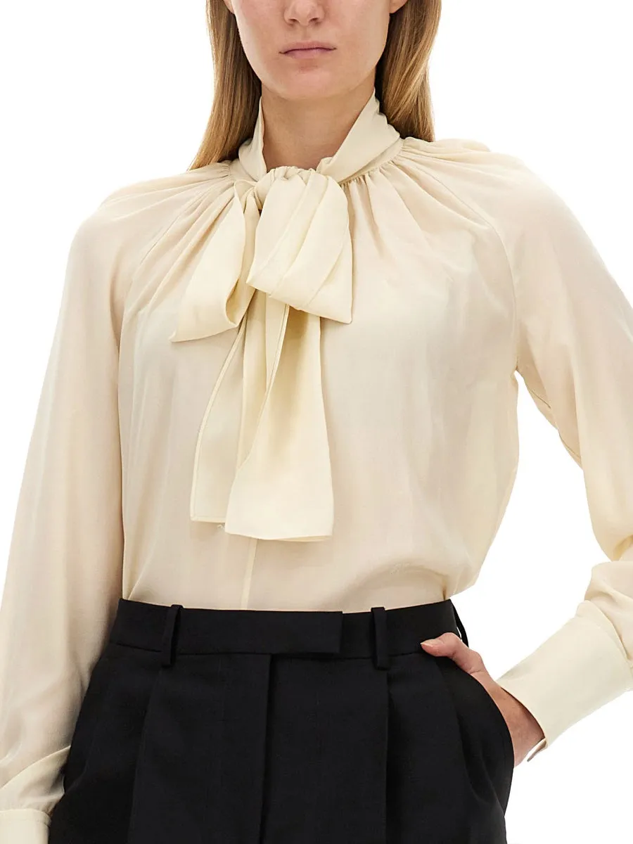 Silk Shirt With Lavalliére Collar sold by Wanan Luxury product image thumbnail 4